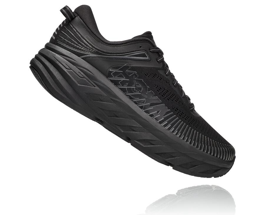 Zapatillas Running Hoka One One Hombre - Bondi 7 - Negras - ONR398064